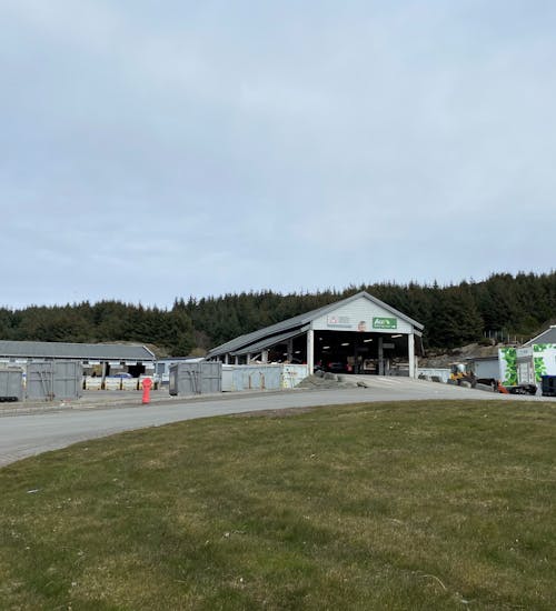 Oversiktsbilde av rampen på Årabrot miljøpark