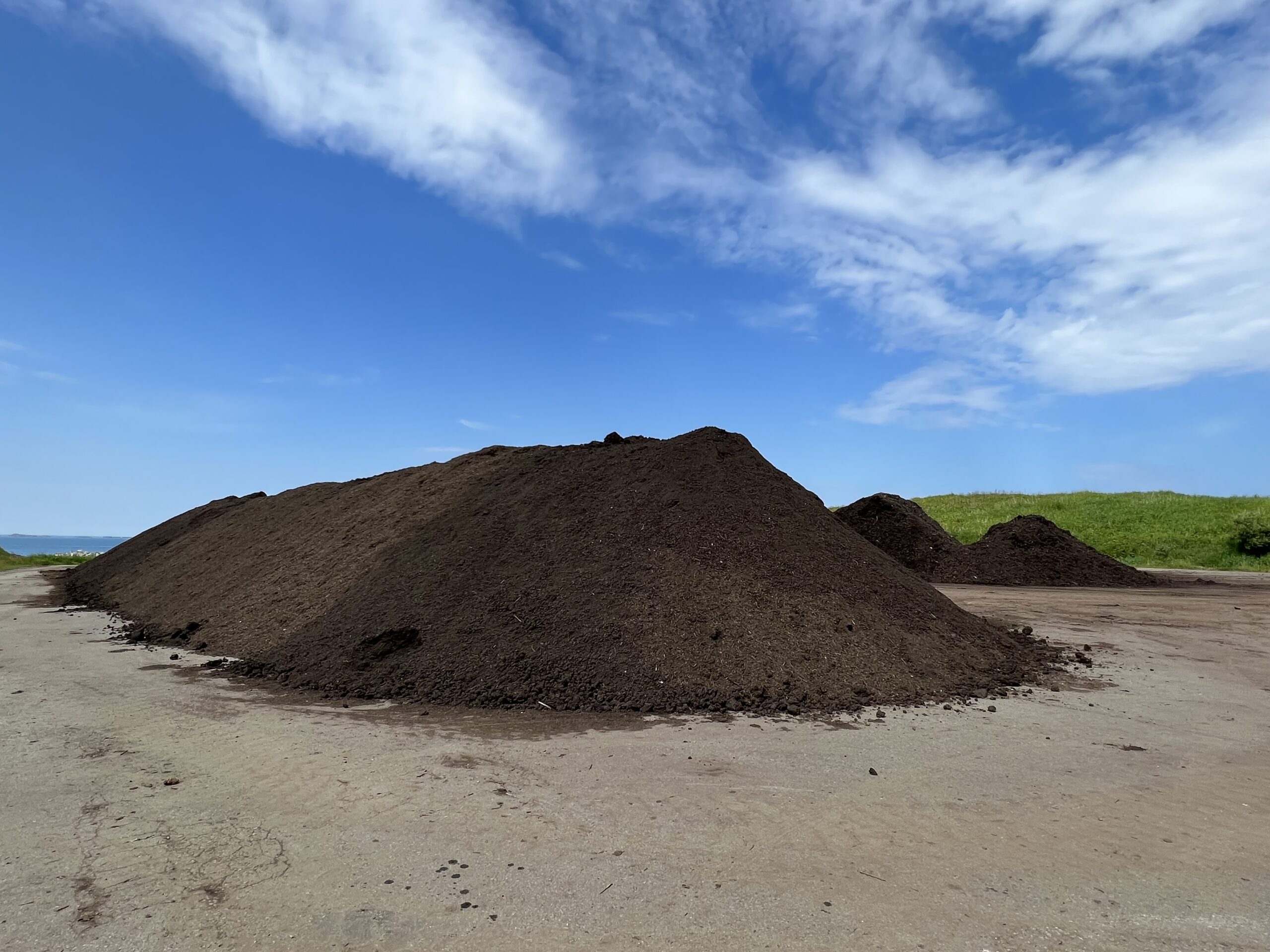 Hauger med hagekompost på Årabrot miljøpark